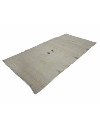 Vintage Plain Modern Turkish Kilim Rug