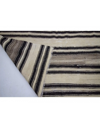 Striped Vintage Turkish Kelim Rug