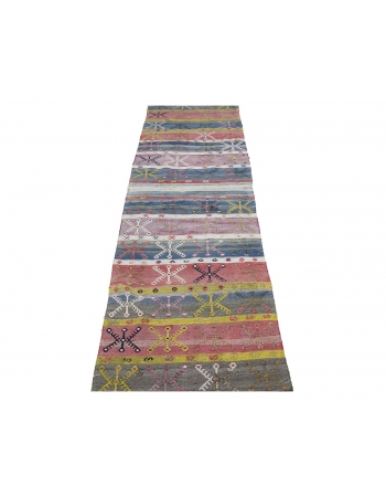 One of a Kind Vintage Kilim Runner