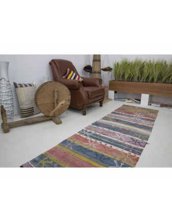 One of a Kind Vintage Kilim Runner