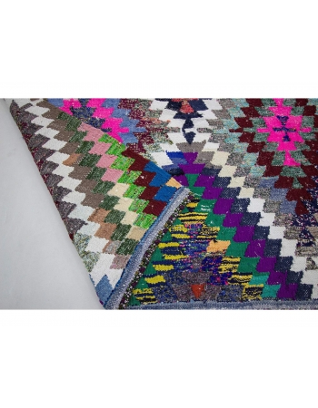 Colorful Vintage Turkish Kilim Rug