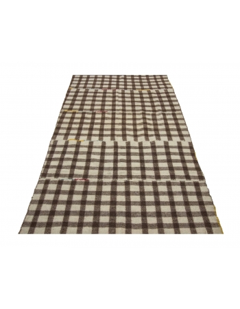 Modern Vintage Brown Kilim Rug