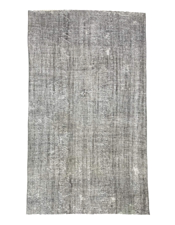 Gray Overdyed Vintage Turkish Carpet