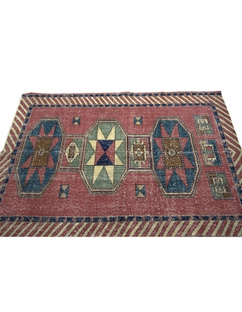 Vintage Unique Turkish Art Deco Rug