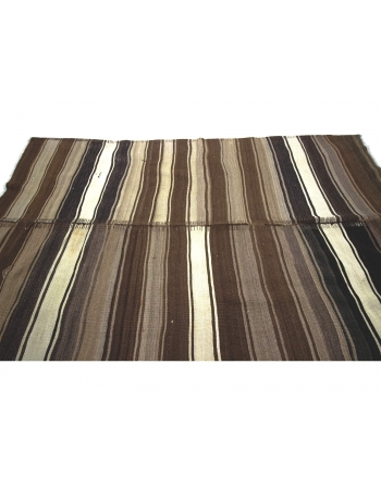 Brown Vintage Natural Kilim Rug