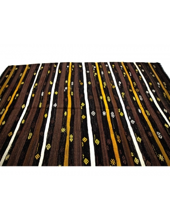 Striped Vintage Goat Hair Kilim Rug