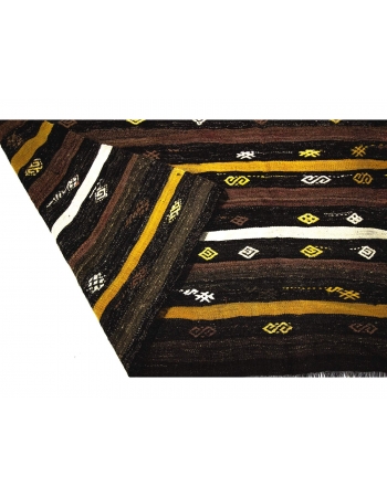 Striped Vintage Goat Hair Kilim Rug