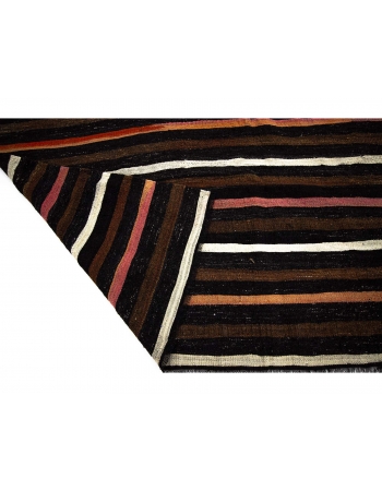 Striped Vintage Goat Hair Kilim Rug