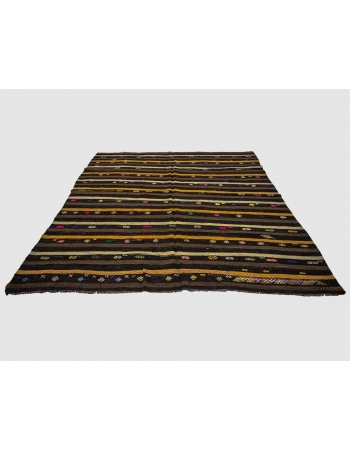 Striped Vintage Decorative Kilim Rug