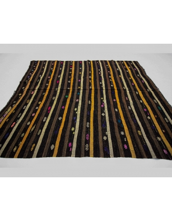 Striped Vintage Decorative Kilim Rug