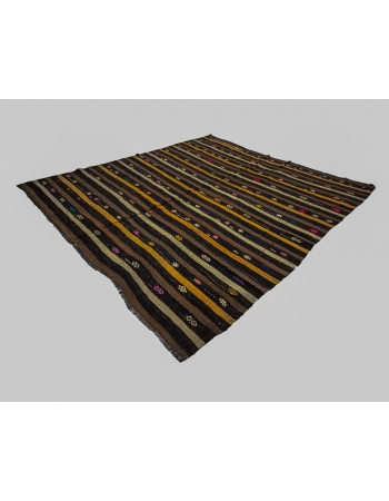 Striped Vintage Decorative Kilim Rug