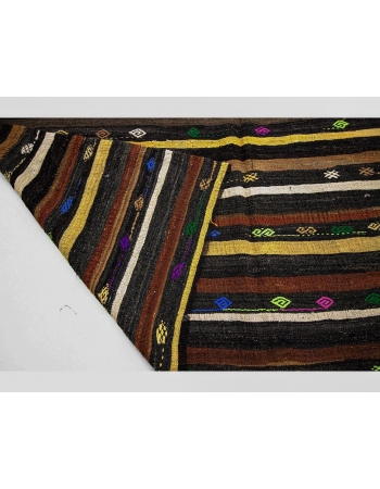 Striped Vintage Turkish Kilim Rug