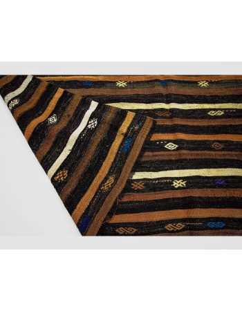 Striped Vintage Decorative Turkish Kelim Rug