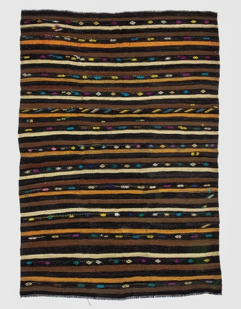 Striped Vintage Decorative Kilim Rug