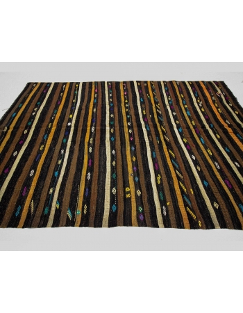 Striped Vintage Decorative Kilim Rug