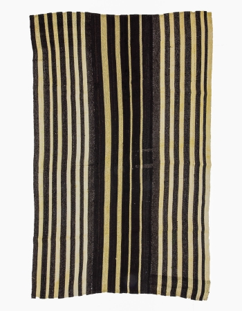 Vertical Striped Vintage Kilim Rug