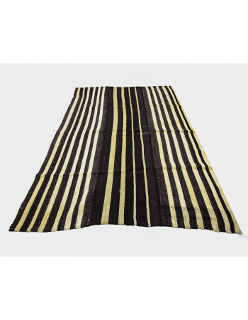 Vertical Striped Vintage Kilim Rug