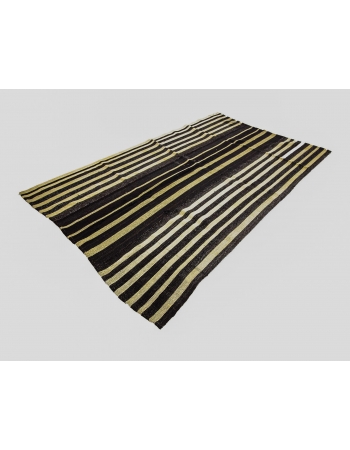Vertical Striped Vintage Kilim Rug