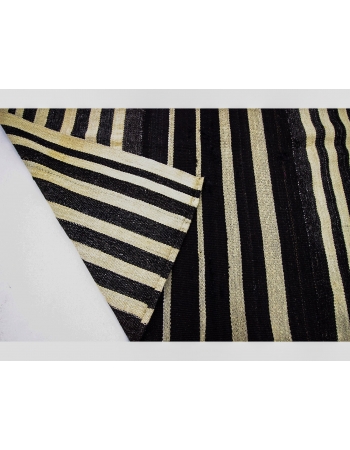 Vertical Striped Vintage Kilim Rug