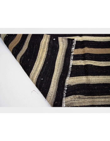 Striped Unique Vintage Kilim Rug