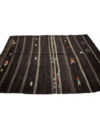 Vintage Striped Modern Kilim Rug