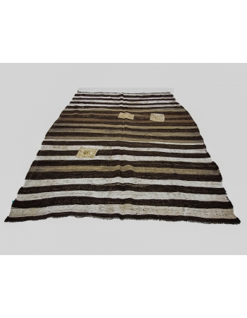 One of a Kind Vintage Striped Kilim RUg