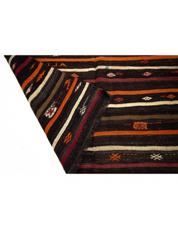 Striped Vintage Turkish Kilim Rug