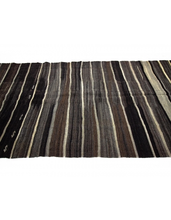 Gray & Brown Vintage Turkish Modern Kilim