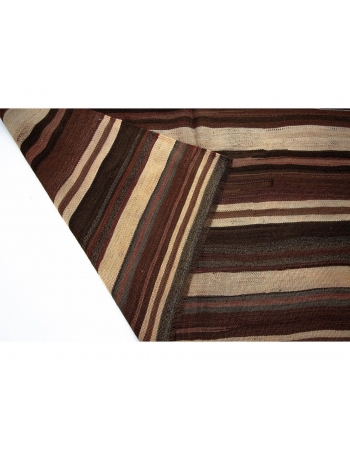 Striped One of a Kind Vintage Kilim Rug