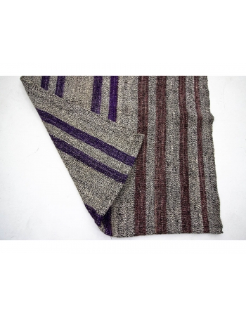 Vertical Striped Long Turkish kilim Runner Rug