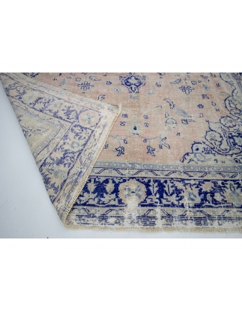 Large Vintage Washed Out Oushak Rug - 8`3" x 11`6"