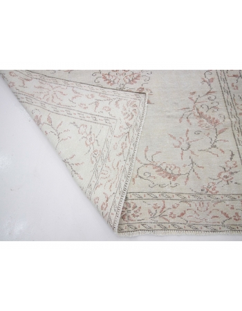 Vintage Faded Turkish Oushak Rug - 5`10" x 8`8"