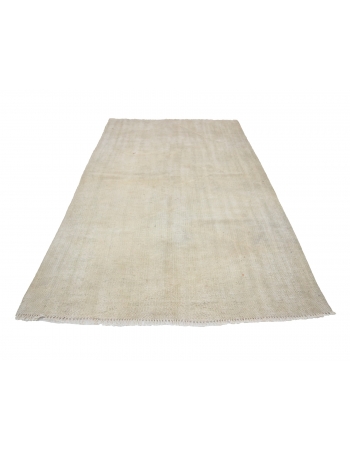 Distressed Washed Out Vintage Rug - 4`9" x 7`10"