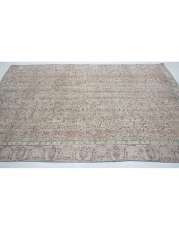 All Over Designed Vintage Turkish Carpet - 5`10" x 9`5"