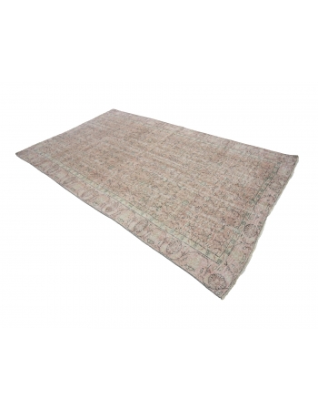 All Over Designed Vintage Turkish Carpet - 5`10" x 9`5"