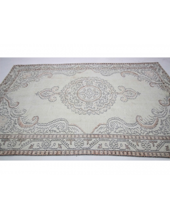 Washed out Vintage Turkish Carpet - 6`0" x 9`10"