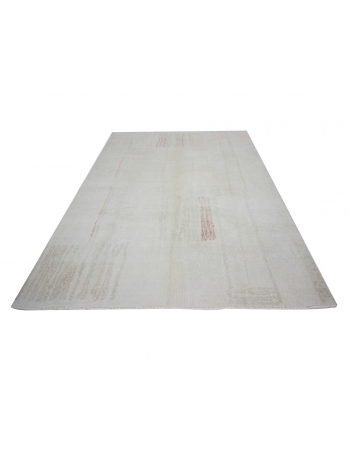 Vintage Washed Out Turkish Deco Rug - 6`5