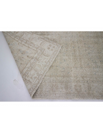 Distressed Washed Out Vintage Carpet - 6`9" x 10`9"