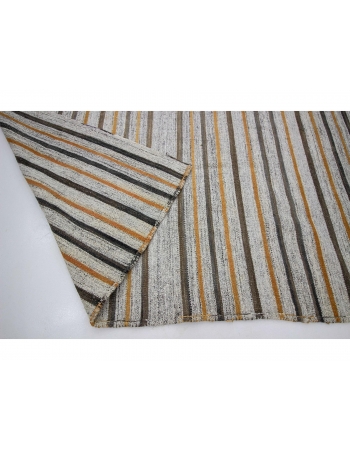 Striped Modern Vintage Kilim Rug - 6`11" x 8`10"