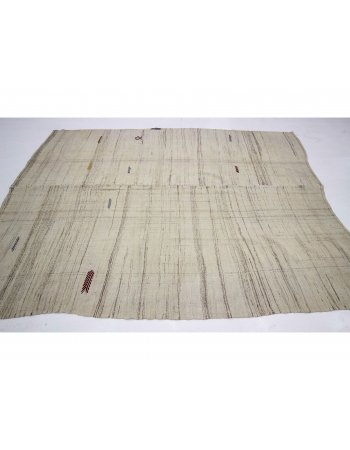 Vintage Handwoven Modern Kilim Rug - 6`11" x 8`4"