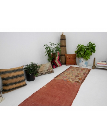 Embroidered Decorative Kilim Rug - 1`11" x 7`7"