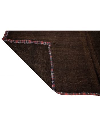 Square Brown Vintage Kilim Rug - 9`6" x 10`3"