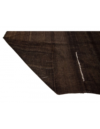 One Of a Kind Vintage Brown Kilim - 7`4