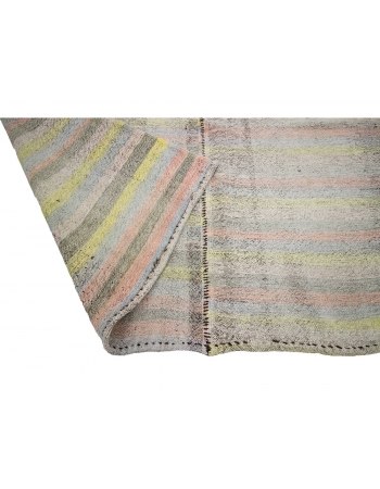 Modern Vintage Striped Kilim Rug - 6`5" x 10`0"