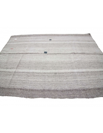 Gray Vintage Modern Kilim Rug - 7`1" x 9`5"