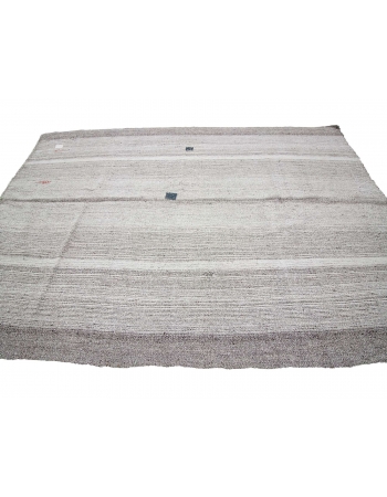 Gray Vintage Modern Kilim Rug - 7`1" x 9`5"