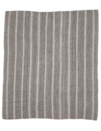 Large Vintage Gray Kilim Rug - 9`4" x 10`4"