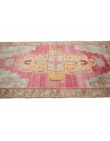 Vintage 1960's Turkish Wool Konya Rug - 5`1" x 12`0"