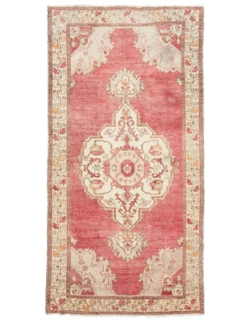 Vintage 1960's Wool Turkish Rug - 5`5" x 10`8"