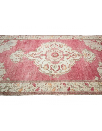 Vintage 1960's Wool Turkish Rug - 5`5" x 10`8"